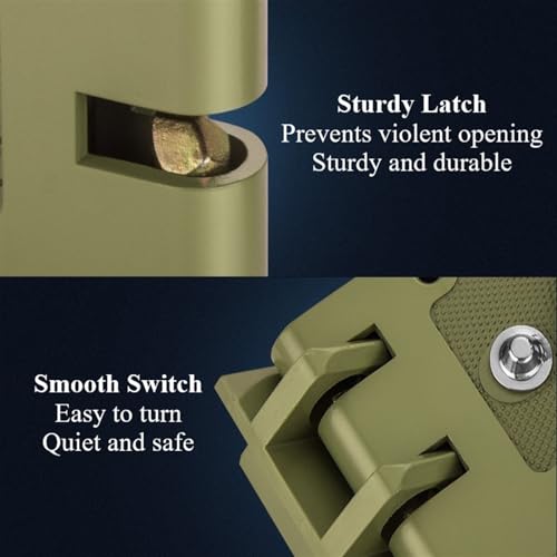 Ljfmdln JOZZVONJA-LEFTOPEN Jimmy Proof Deadbolt Lock Heavy Duty Safety Double Cylinder Locking Deadbolt With Keys For 1-3/4 Inch thumb #2