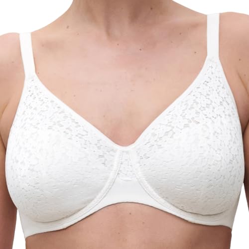 Image of Chantelle Women's Norah Full Coverage Unlined Molded Bra, White, 32DD