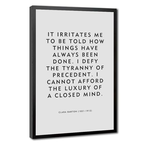 Poster de motivation Defy cadre noir déco murale salon et chambre coucher 30,5x45,7 cm