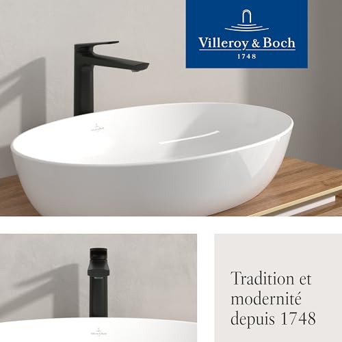Robinet lavabo surélevé Villeroy & Boch Oasis noir mat bec 245 mm - 8