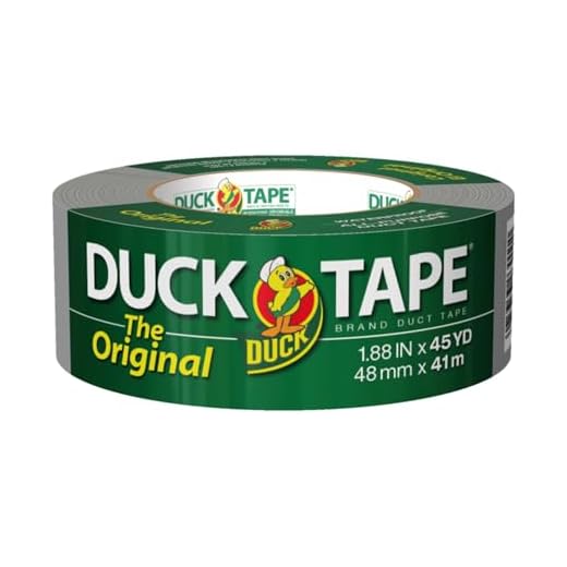 The Original Duck Tape Brand Duct Tape, 1-Pack 1.88 Inch x 45 Yard, Silver, B-450-12 (394468)