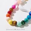 WOWORAMA Colorful Chunky Necklaces for Women Oversized Multicolor Resin Beads Choker Necklace Large Bold Statement Beads Ball Necklace Boho Holiday Jewelry #3