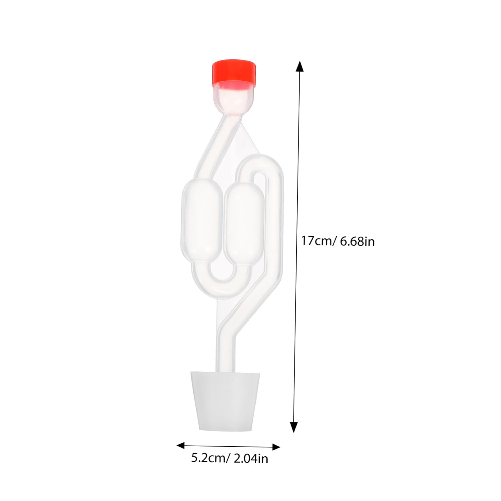 HOLIDYOYO 3sets S-shape Brew One-way Valves for Beer and Wine Transparent Liquid Prevention and Safe Brewing Supplies