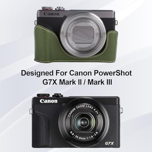 Funda protectora para cámara Canon Powershot G7X Verde miniatura 2