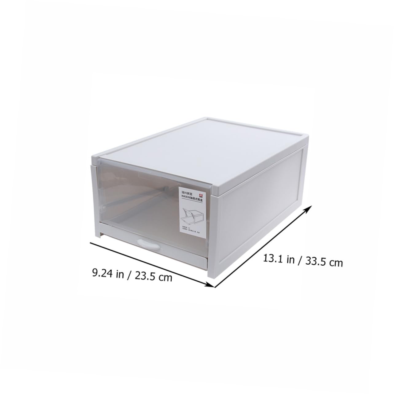 HOOTNEE 1Pc Convenient Shoes Storage Box with Transparent Cover Push Pull Design for Easy Access Compact Household Shoe Container for Organizing Entryway and Closet