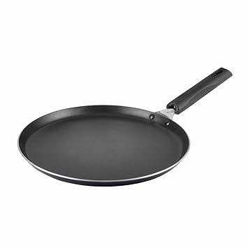 ORANGE Induction Based Aluminium Non-Stick Dosa Tawa/Chapati Tawa/Paratha Tawa, 27.5 cm Diameter, 2.6 mm Platina Series | Induction Friendly | Blue Colour | 275mm