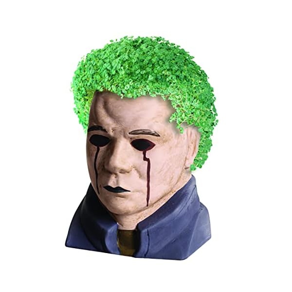 Chia pet michael myers with seed pack, decorative pottery planter, easy to do and fun to grow, novelty gift, perfect for any occasion - image 4
