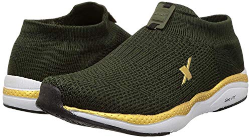 Image of SPARX Men's Forest Green Golden Sports Shoes-UK 10 (SM-484)