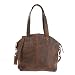 Produktbild LECONI Shopper Schultertasche Damen Handtasche Ledertasche Natur Henkeltasche aus Leder Damentasche 33x30x10cm schlamm LE0060-wax