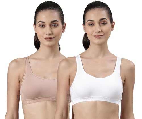 Image of Dollar Missy Pack of 2 Women's Cotton Wire-Free Moulded Sports Bra