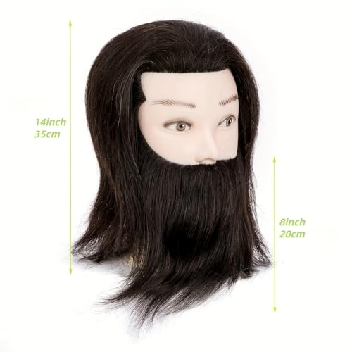 mannequin head human hair cosmetology students mannequin head styling heads barber mannequin head male with beard for cutting or dressing
