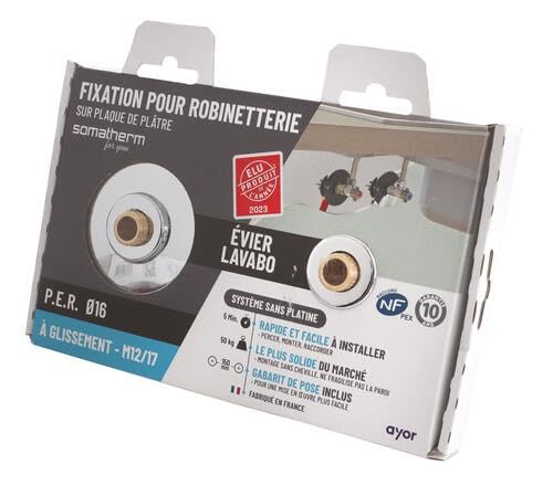 SOMATHERM FOR YOU - Montagesystem Ventil-Untertisch/Waschbecken für PEX Rohrdurchmesser von Ø16