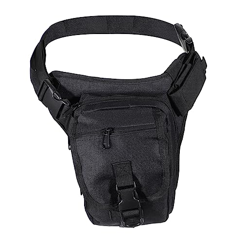 TOYANDONA 1 Pieza Bolsa Playa Bolsa Impermeable Bolsa de Hombre Delgado Exterior Hombres Senderismo riñonera Multifuncional Bolsa de Cintura Duradera cangurera Hebilla de Color Negro