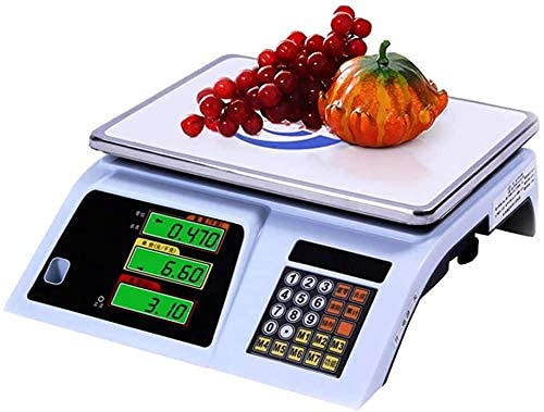 LEIXIUSM Electronic Scales 30kg Capacity High Precision Digital Electronic Scale Multifunction Industrial Scales with Tare Zero Function(B)