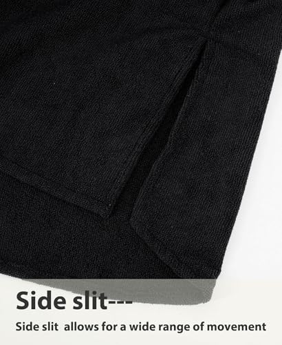 Image of MissShorthair Hooded Towel Robe for Kid, Zipper Beach Cover Up, Swim Changing Robe for Boy, Girls Bath Towelling Poncho