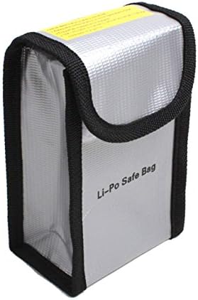 Yifant Fireproof Explosion-proof Lipo Battery Safe Bag Lipo Battery Guard Pouch Sack Charge Protection Bag for DJI Phantom 3/4(Silver Colour)