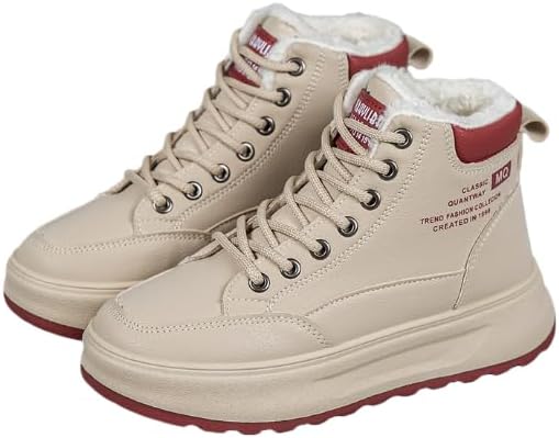 Snow Boots for Women,Platform Winter Boots Warm Sneaker,Hiking Shoes Waterproof with Zipper