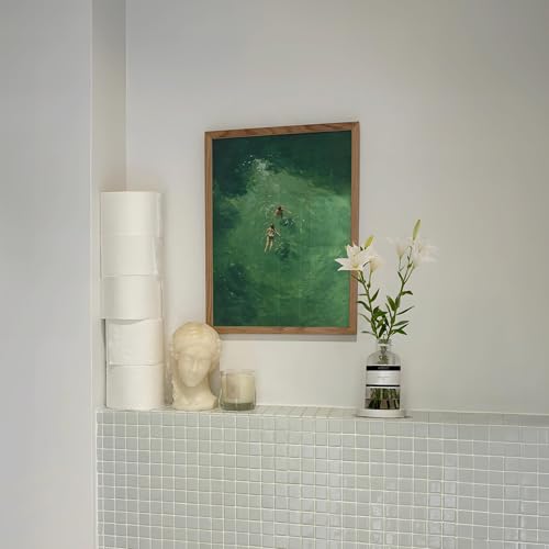 Affiche sur toile paysage vert déco minimaliste - 4