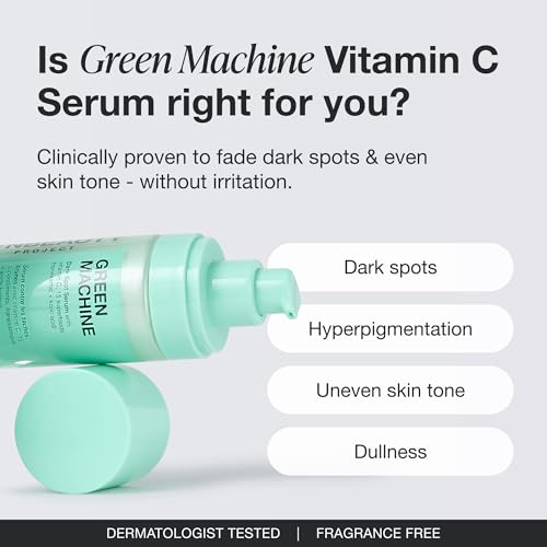 INNBEAUTY Project Green Machine Vitamin C Serum for Dark Spots, Hyperpigmentation & Uneven Tone, 1 OZ (30ml)