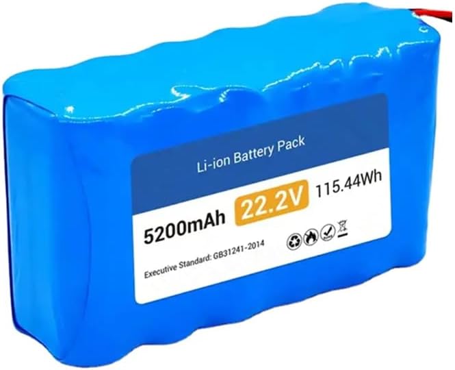 24v 5200mAh 22.2v 5.2Ah Battery for Electronic Sprayer Scooter spot Light Lawn Mower, 10-inch