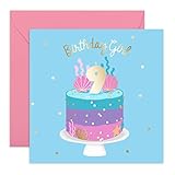 Central 23 - Cute Birthday Card for Girls - 'Birthday Girl' - 9th Birthday - Sweet Birthday Card for...