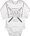 Shirtracer Baby Geschenke zur Geburt - Das Wars Jetzt Habe ich die Macht Mädchen - 3/6 Monate - Weiß - Wonder Woman Baby Body - BZ30 - Baby Body Langarm