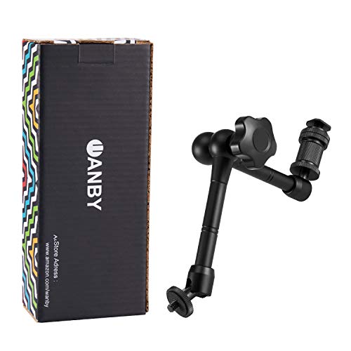 Brazo Mágico de Fricción de 11" y Pinza Súper Abrazadera Ajustable con Rosca de 1/4 y 3/8 4