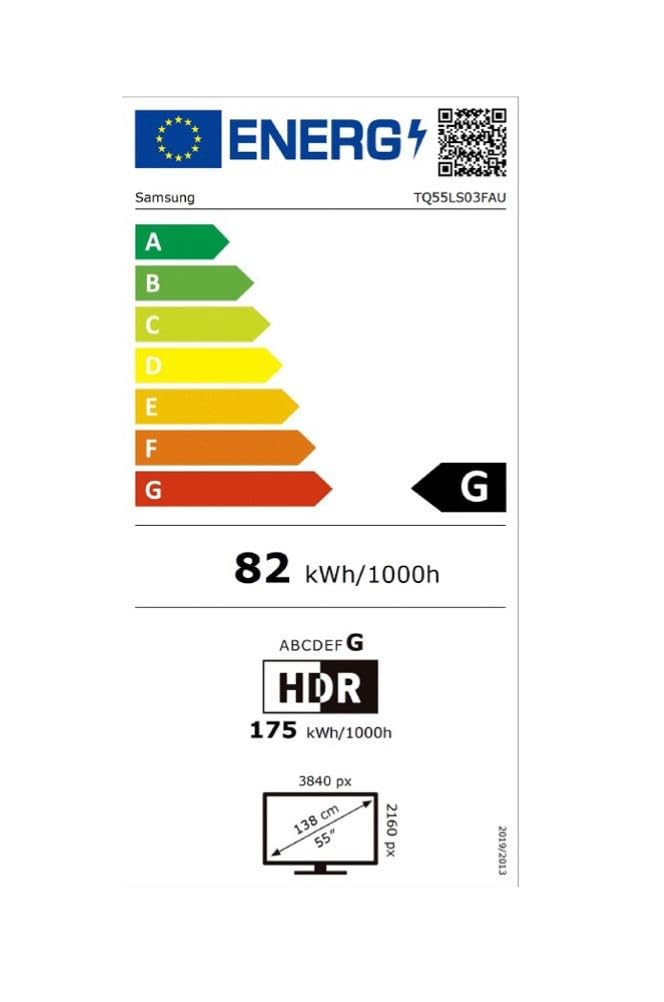 Samsung TV 55 Pulgadas The Frame LS03F 4K Smart TV, Galería de Arte con Display Mate, Marcos Intercambiables, 100% Volumen de Color con Quantum Dot y Cable Casi Invisible con One Connect