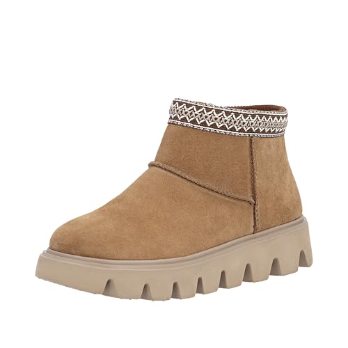 Rieker W2074   Botas cortas para mujer, color marrón, talla 38 EU, marrón, 38 EU