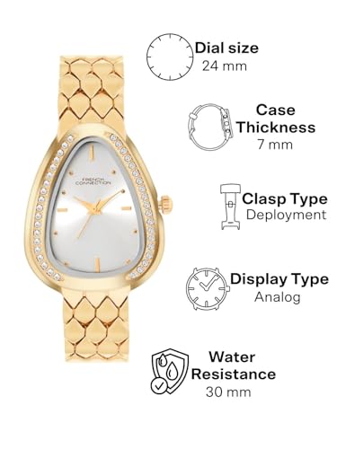 Image of French Connection Silver Sunray Dial | Analog Watch for Women's | FCN0165SGM
