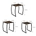 SRIWATANA Nesting Tables, Vintage Side End Tables Living Room, Coffee Snack Table Set of 3