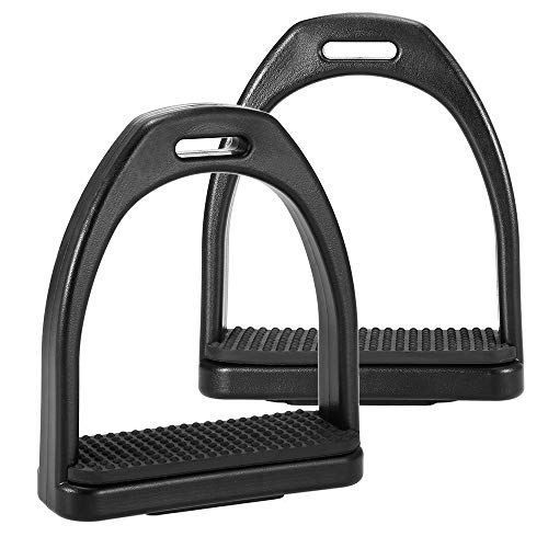 Genec 2 PCS Cavalo Equitação Estbos Sela Cavalo de Plástico -skid Cavalo Pedal Super Leve Equipament