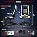 Respawn 800 Swivel Rocker Gaming Chair - Ergonomic Floor Gaming Seat with Lumbar Support, Flip Up Armrest, High Back, Pedestal Base, Comfortable No Wheels Console Video Game Rocker Chair - White