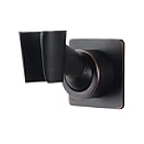 Shower Head Holder Adjustable Handheld Shower Head Bracket Adhesive Shower Wall Mount Holder Brass Shower Wand Holder Oil-Rubbed Bronze, Glue Installation