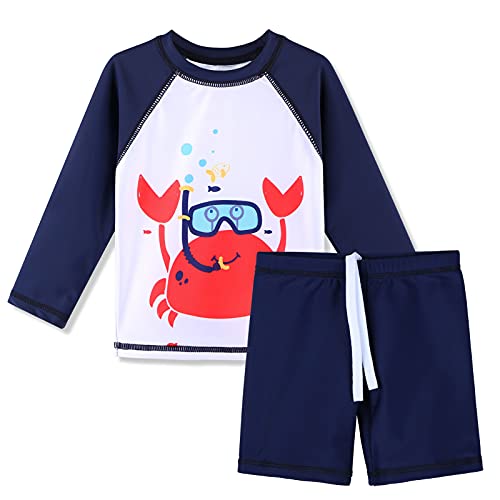 Image of XFGIRLS Baby Boys Swimsuit Toddler Sunsuit UPF 50+ Sun Protection One Piece Beach
