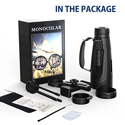 Monoculaire 12x50 étanche avec support smartphone et trépied HD - 7