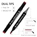 Hyrrt 80 Colors Art Markers Pens, Dual Tips Alcohol Markers Set with Base, Permanent Sketch Marker Set for Kids Adults Painting, Coloring, Illustrations,Sketching.