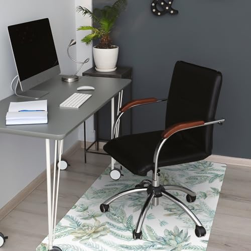 Tapis de chaise imperméable et antidérapant protège-sol en PVC - 5