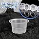 ZORVUJI 100 Pcs Tattoo-Tintenbecher, Kunststoff Farbbehälter, Kleine Tinte Pigment Cups, Tattoo Farbkappen Cups, Plastic Pigment Tattoo Cups, Tattoo Zubehör (Small)