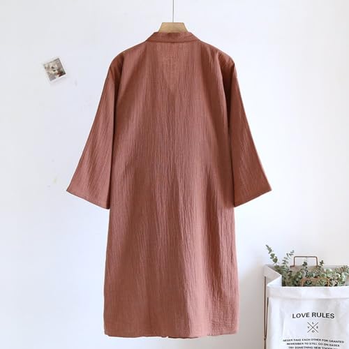 Yukata de baño de hombre en gasa de algodón para tardes frescas de verano 5