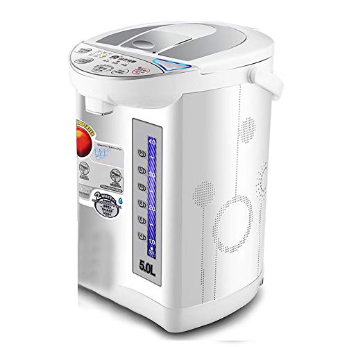 RSHJD Nstant Distributeur d'eau Chaude, Rapide Bouilloire électrique Distributeur d'eau Instantanée Distributeur d'eau Chaude, 5L, 850W (Marron, Blanc) Cover