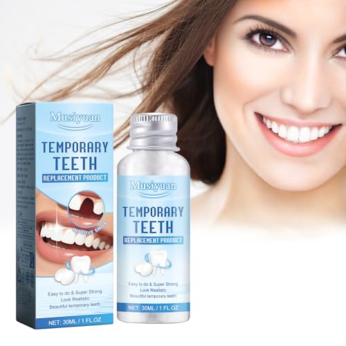 Kits de reparación dental temporal, kit de empaste dental, perlas de reparación dental para la fijación temporal de empastes de dientes faltantes y rotos, dientes postizos moldeables (1)