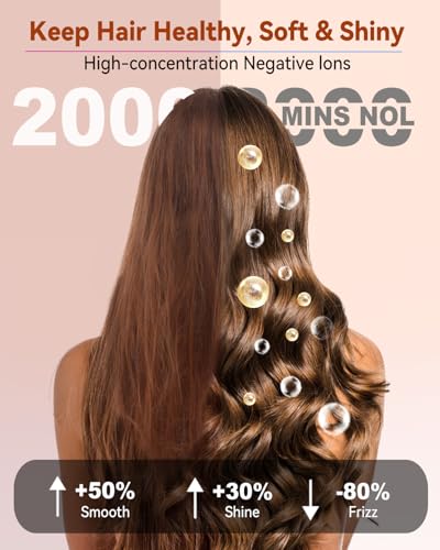 Cepillo Térmico 32 mm, Thermal Brush UKLISS, Cepillo Redondo para Peinar Con 160-204 ℃, Cepillo Rizador de Doble Voltaje Adecuado Para Viajes, Cepillo Moldeador 3 en 1 - Peine, Rizo, Recto - imagen 7