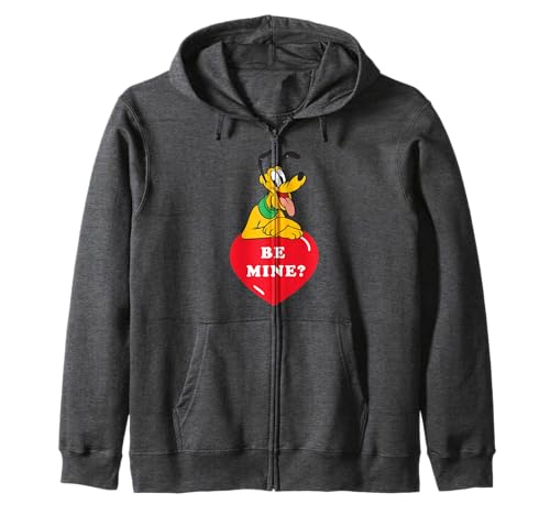Disney Be Mine Pluto Zip Hoodie partagez la tendresse du plus célèbre des chiens
