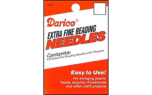 Darice 6 Piece Beading Needles with Threader