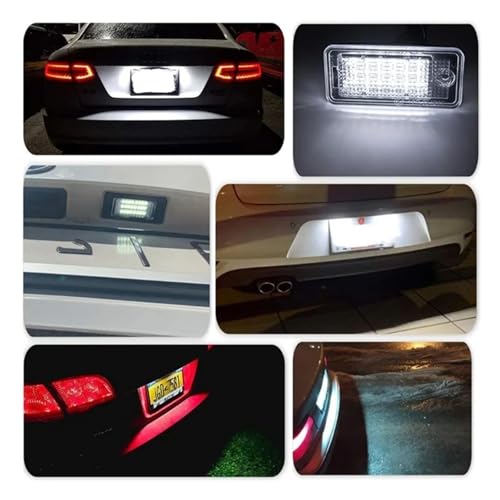 Accesorios para automóvil: luz de matrícula para A4 B6 B7 contra fallos de iluminación 4