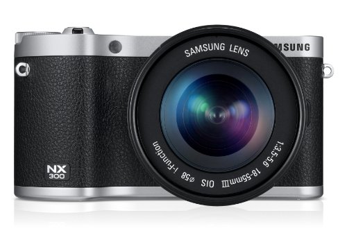 Samsung NX300 Systemkamera (8,4 cm (3,3 Zoll) OLED Touchscreen, 20,3 Megapixel, WiFi, HDMI, Full HD, SD Kartenslot) inkl. 18-55mm OIS i-Funktion Objektiv schwarz