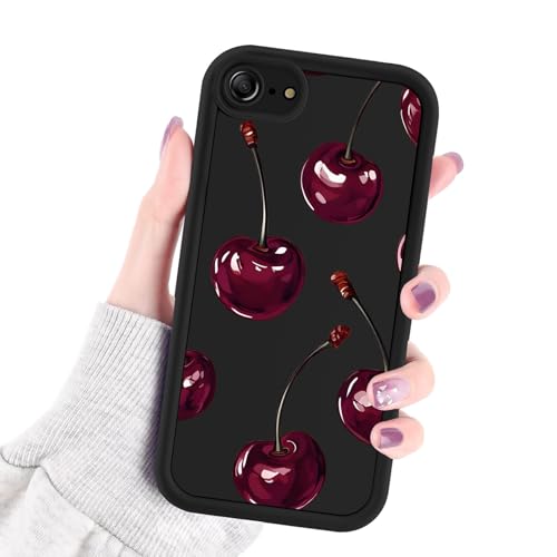 Image of xtwooy Cherry Print Phone Case for iPhone 8/SE 2022/7/SE 2020 4.7" Soft