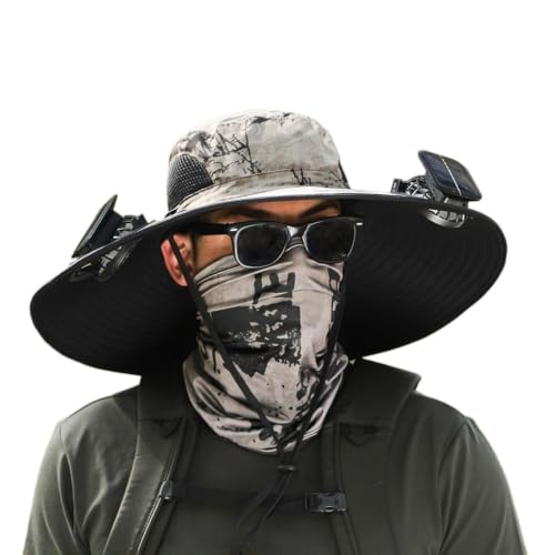 Gorra con ventilador para montañismo y senderismo con tejido transpirable