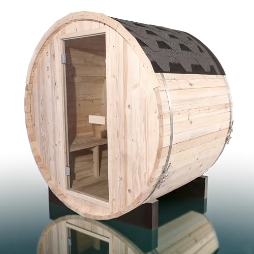 Benovo 2-Person Outdoor Barrel Sauna Kit